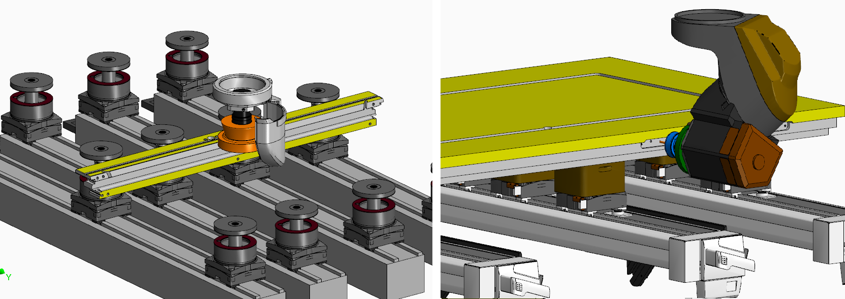 Maschinensimulation mit Materialabtrag